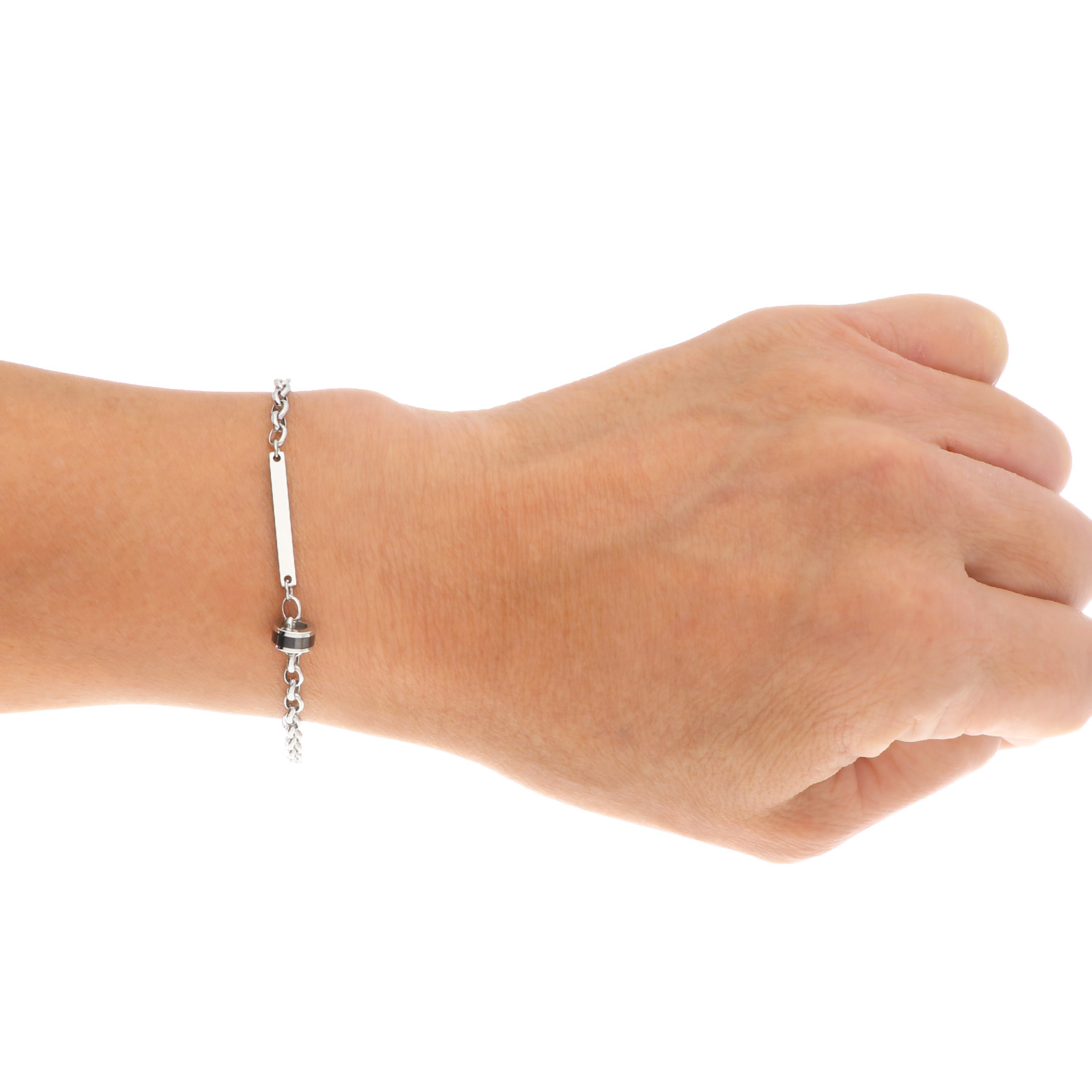ステンレスペアブレスレット&アンクレット
