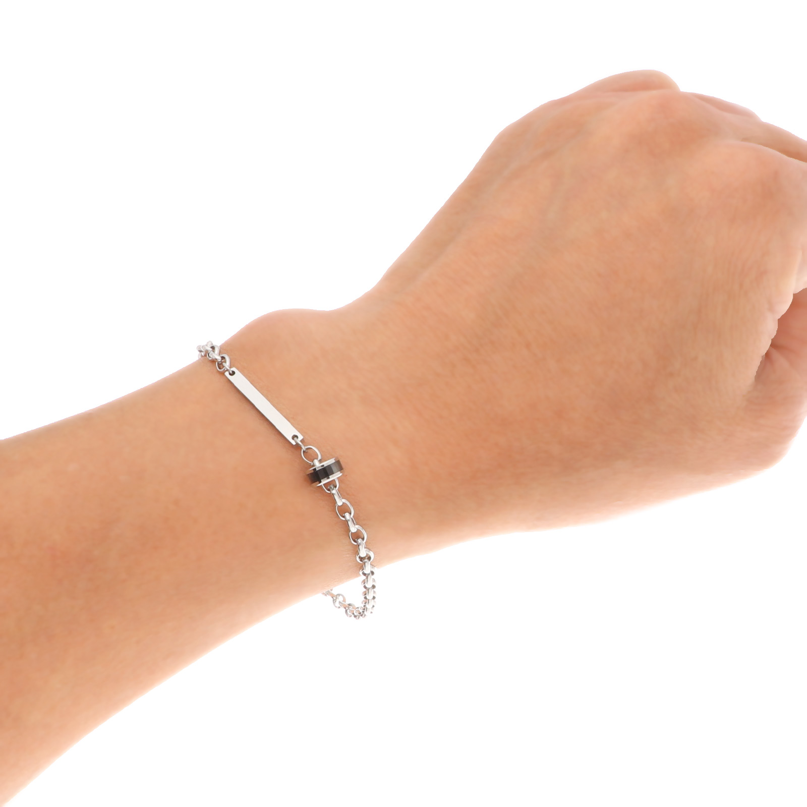 ステンレスペアブレスレット&アンクレット