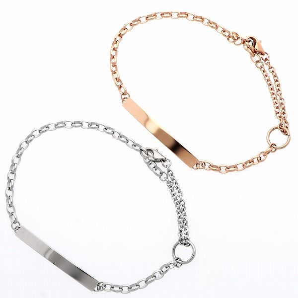 ステンレスペアブレスレット