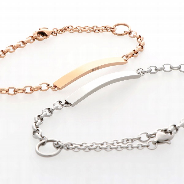 ステンレスペアブレスレット