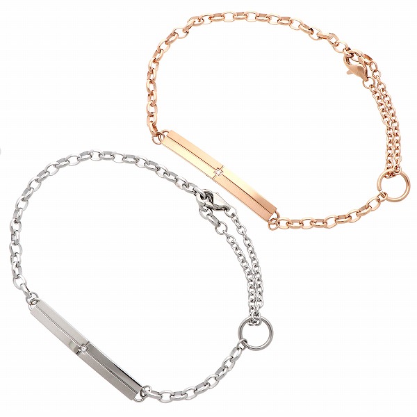 ステンレスペアブレスレット