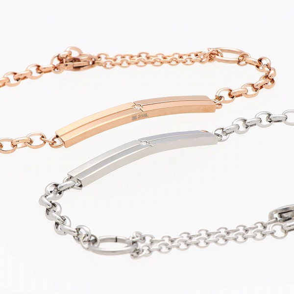 ステンレスペアブレスレット