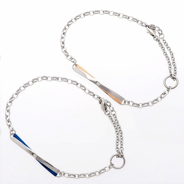 ステンレスペアブレスレット