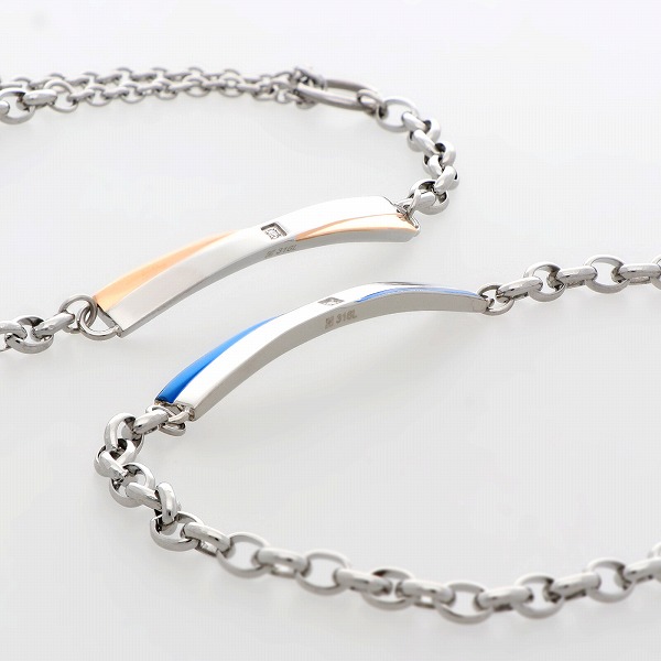 ステンレスペアブレスレット