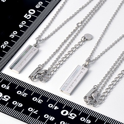 ステンレスペアネックレス