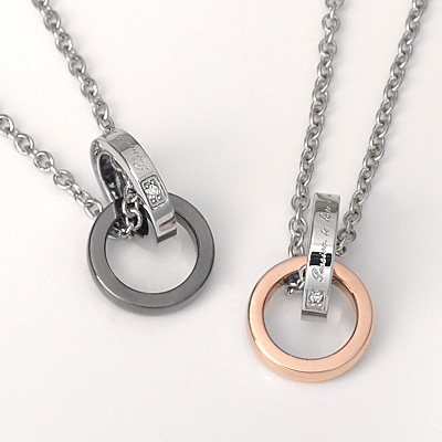 ステンレスペアネックレス