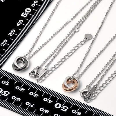 ステンレスペアネックレス