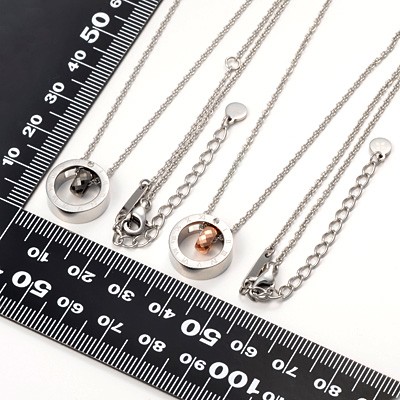 ステンレスペアネックレス