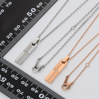 ステンレスペアネックレス