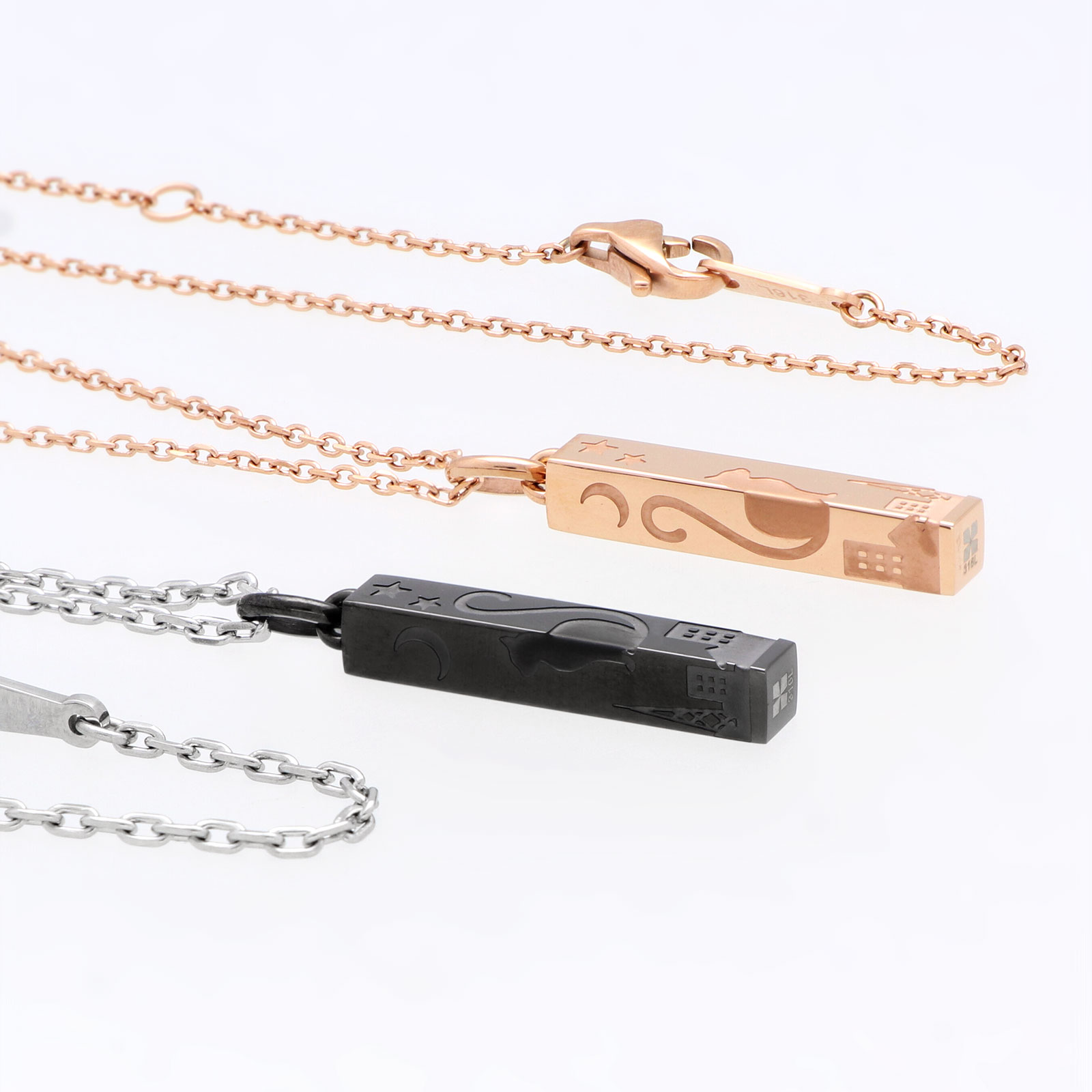 ステンレスペアネックレス