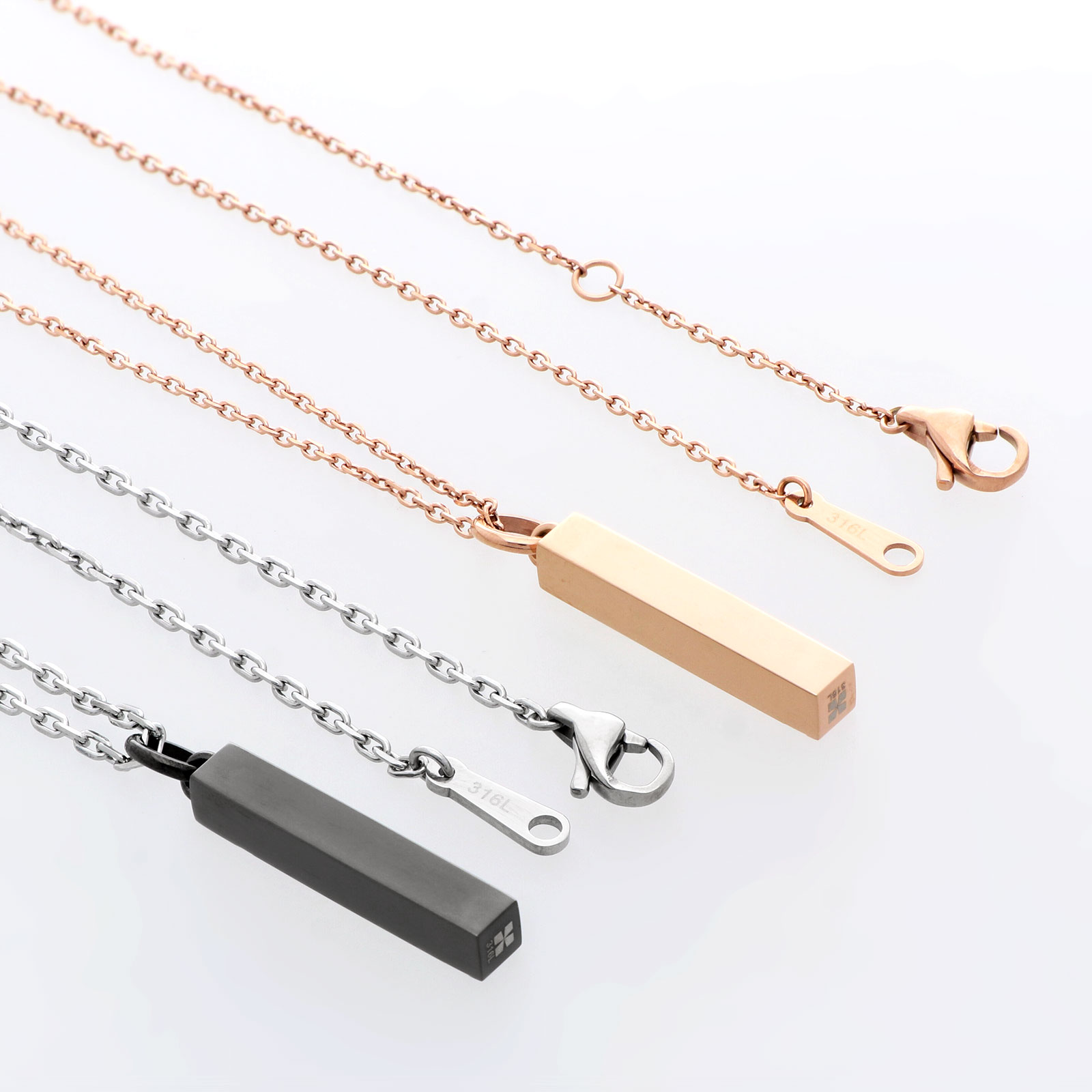 ステンレスペアネックレス