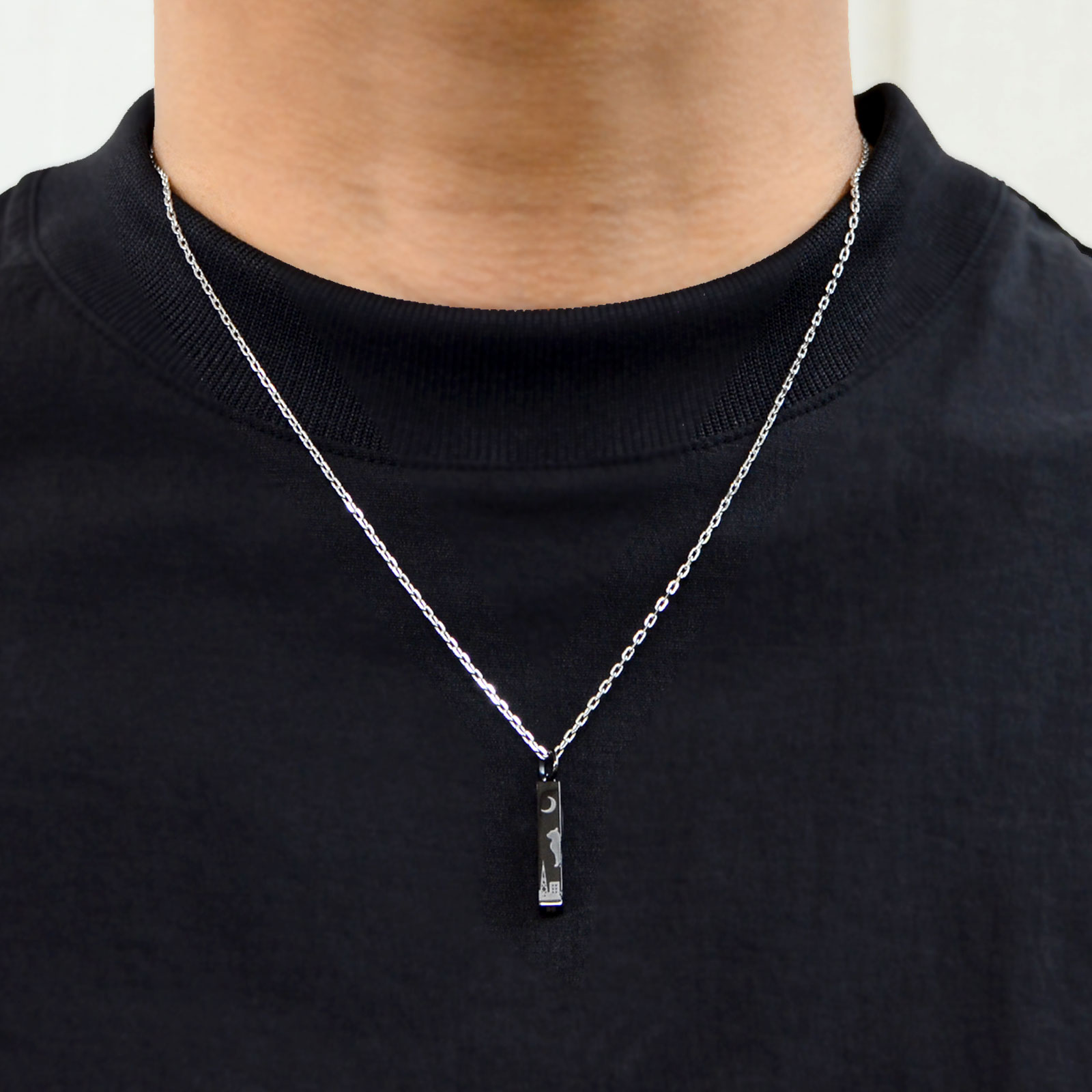 ステンレスペアネックレス