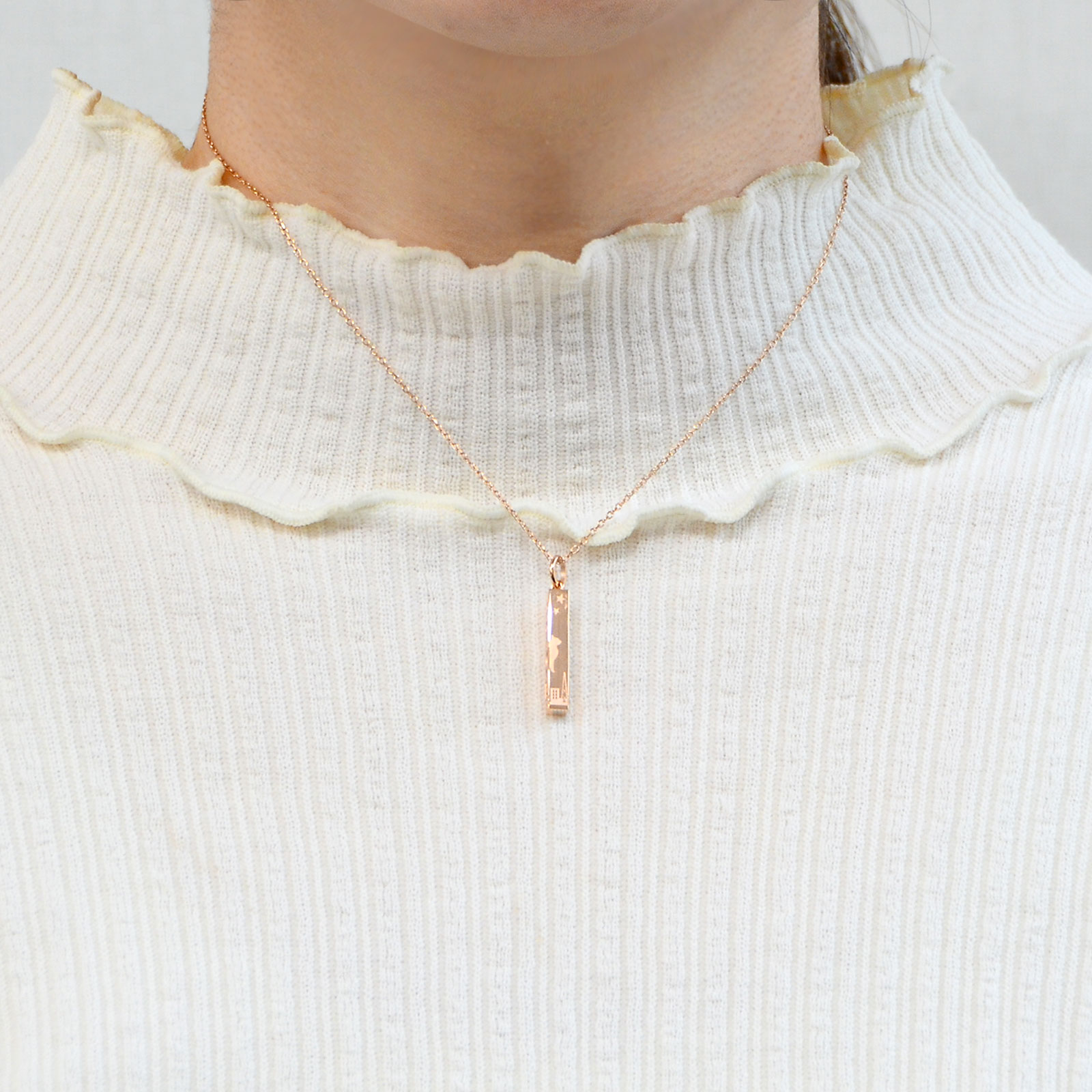 ステンレスペアネックレス