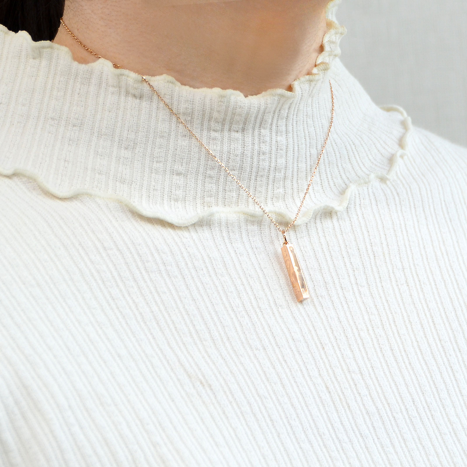 ステンレスペアネックレス