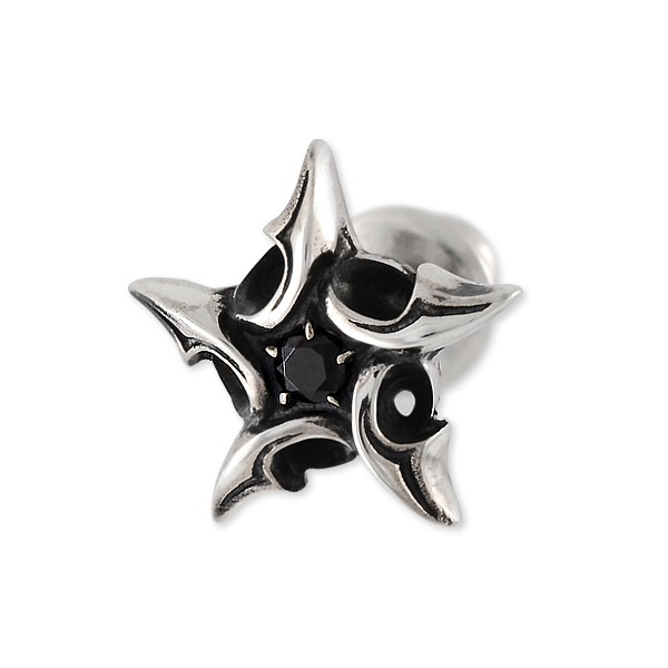 M'S COLLECTION シルバースタッドピアス(片耳用)