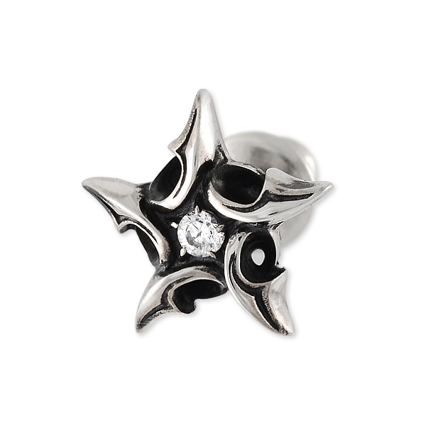 M'S COLLECTION シルバースタッドピアス(片耳用)