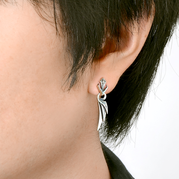 シルバースタッドピアス(片耳用)