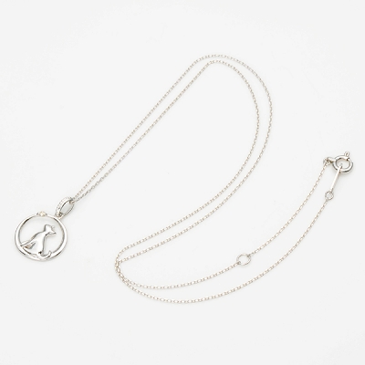 ホワイトゴールドネックレス