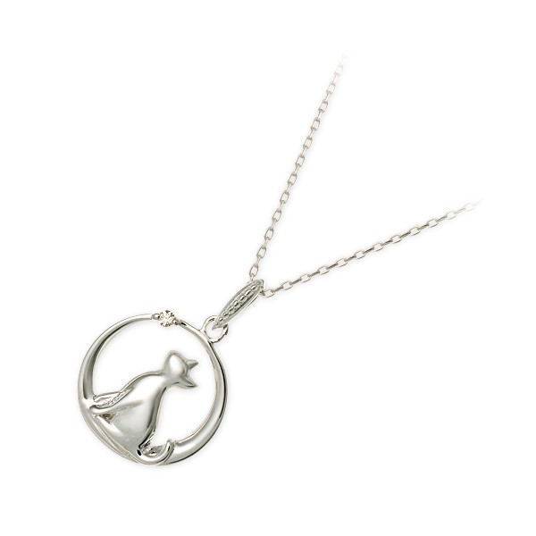 me. ホワイトゴールドネックレス