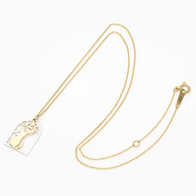 イエローゴールドネックレス