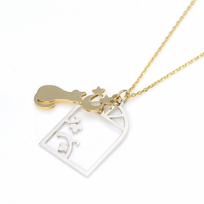 イエローゴールドネックレス