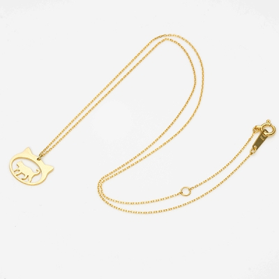 イエローゴールドネックレス