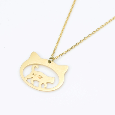 イエローゴールドネックレス