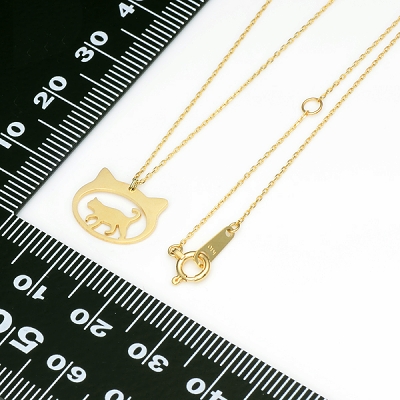 イエローゴールドネックレス