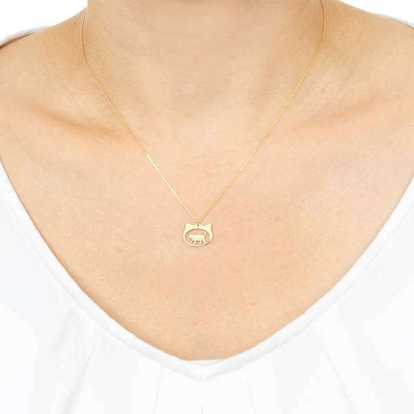 イエローゴールドネックレス