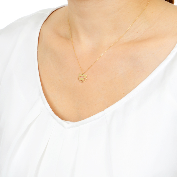 イエローゴールドネックレス