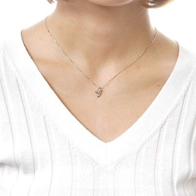 ホワイトゴールドネックレス