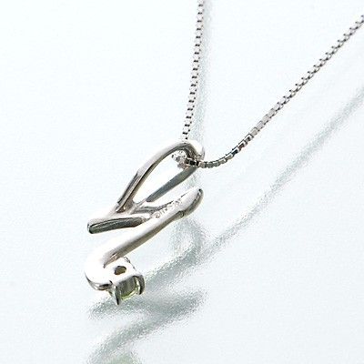 ホワイトゴールドネックレス