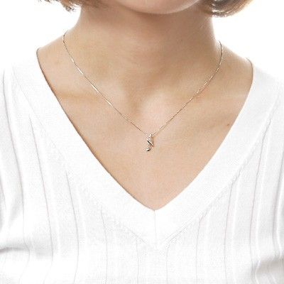 ホワイトゴールドネックレス