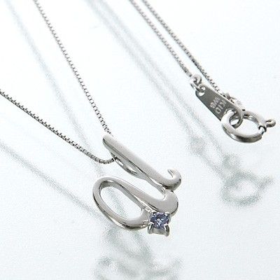 ホワイトゴールドネックレス