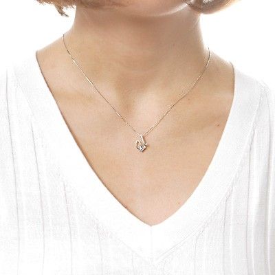 ホワイトゴールドネックレス