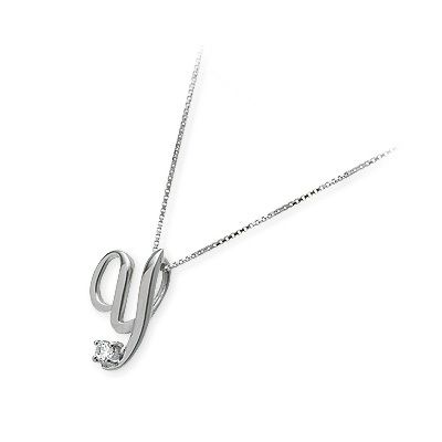 me. ホワイトゴールドネックレス