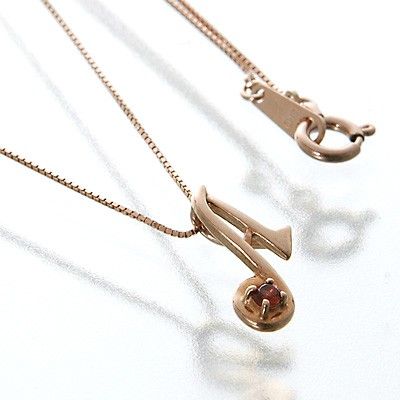 ピンクゴールドネックレス