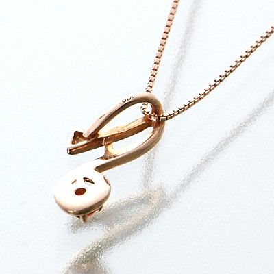 ピンクゴールドネックレス