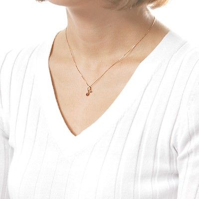 ピンクゴールドネックレス