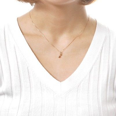 ピンクゴールドネックレス