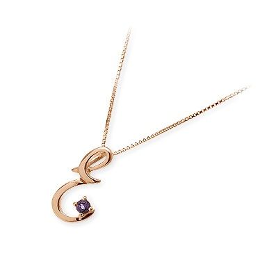 me. ピンクゴールドネックレス