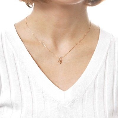 ピンクゴールドネックレス