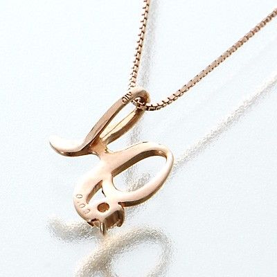 ピンクゴールドネックレス