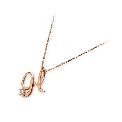 me. ピンクゴールドネックレス