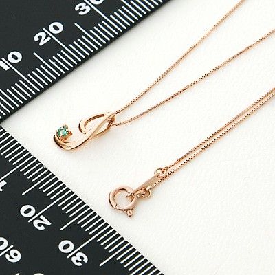 ピンクゴールドネックレス