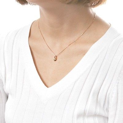 ピンクゴールドネックレス