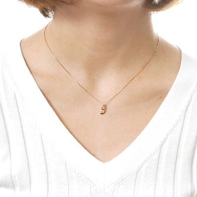 ピンクゴールドネックレス