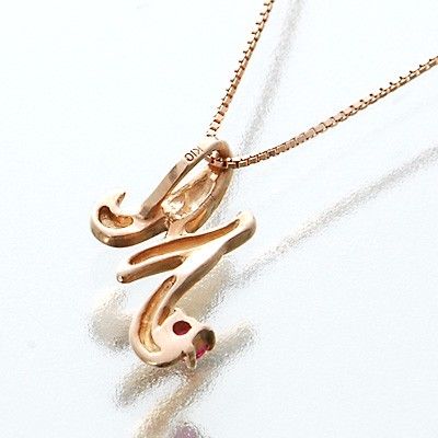 ピンクゴールドネックレス