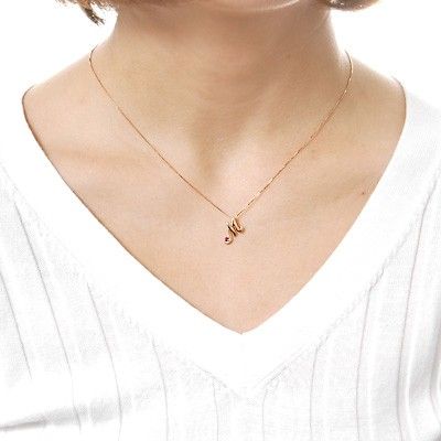 ピンクゴールドネックレス