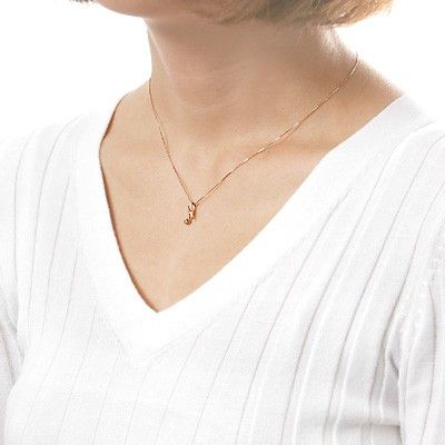 ピンクゴールドネックレス